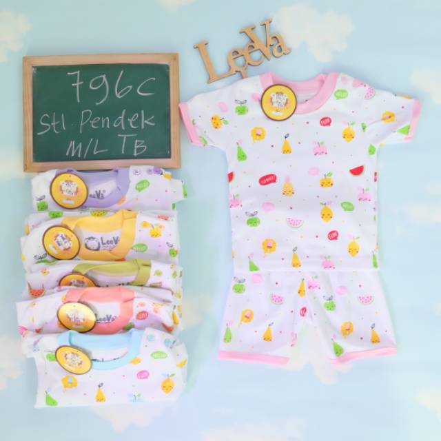 Setelan lengan pendek leeva 796C