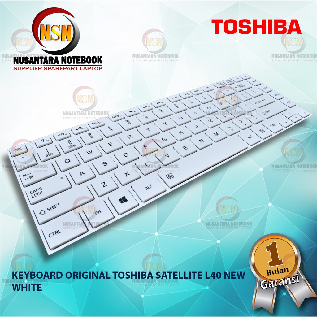 Keyboard Original Toshiba Satellite L40 L45 C40a C40d C40 C45-A White