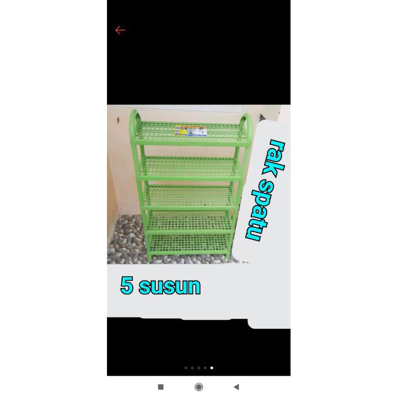 Rak sepatu plastik / susun 5