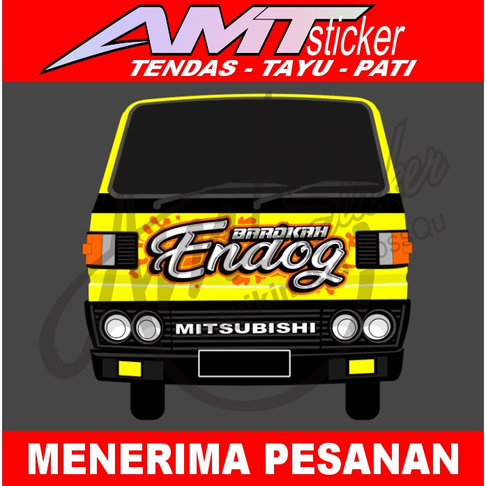 Sticker Decal/Cutting Tulisan Depan Truk Umplung Berkah Endog Sticker Nama Depan Truk Bisa Request