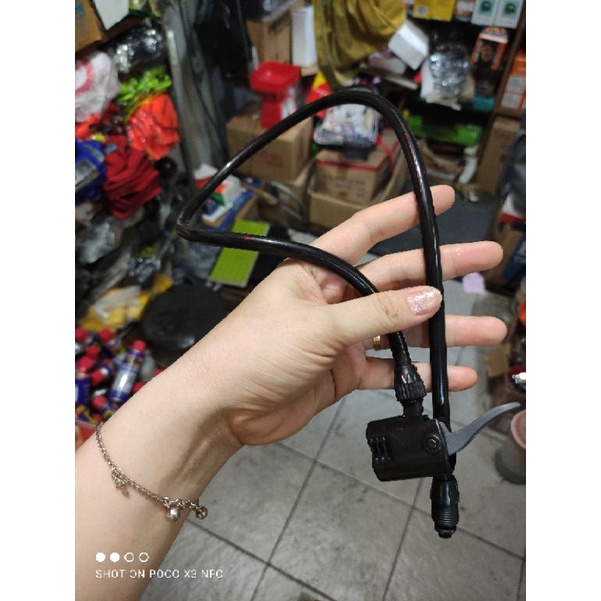 tali pompa ban sepeda motor polos panjang 70cm ( untuk pompa tidak bertabung)/selang pompa ban sepeda motor