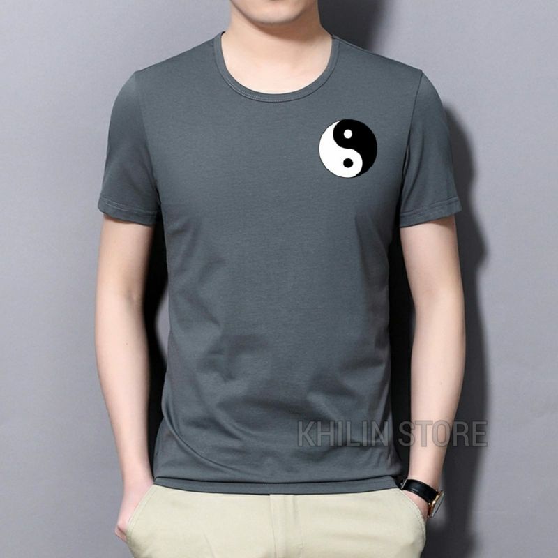 Kaos Yinyang baju Kaos Pria Distro Lengan Pendek Baju Atasan cowok Kaos Cowok Distro