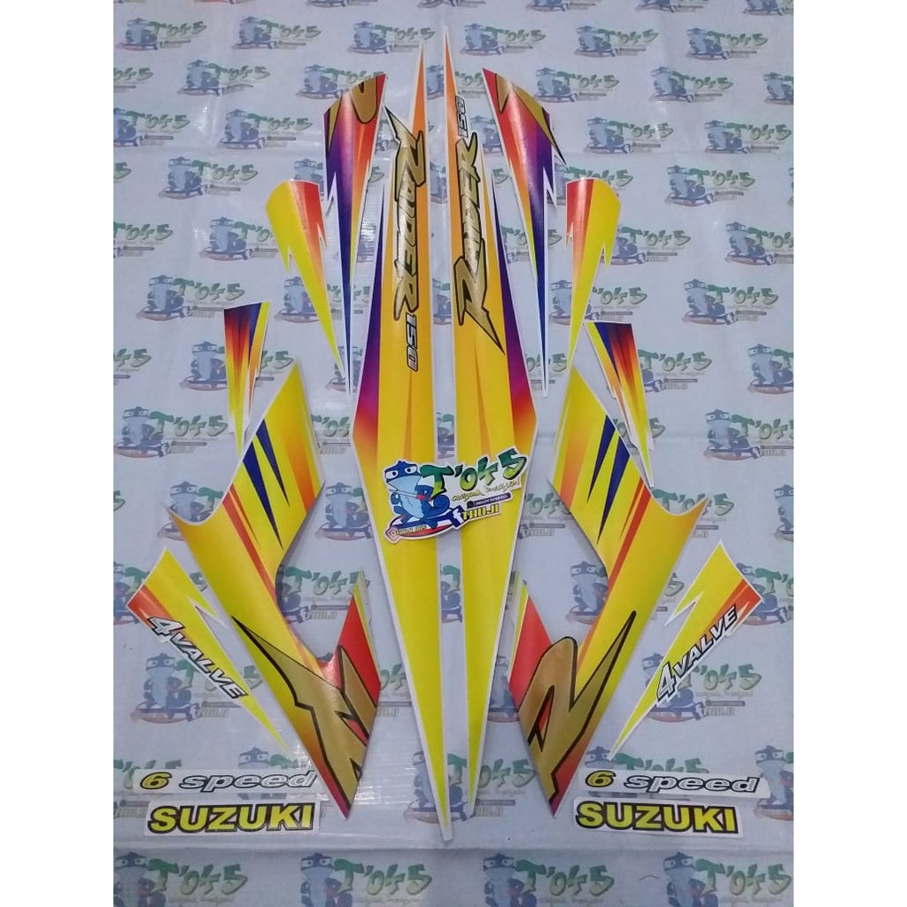 Stciker striping raider 150 satria facelift transparan uv