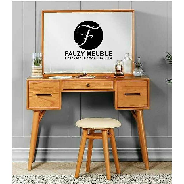 Meja Rias Minimalis , Tolet Jati Mebel Jepara