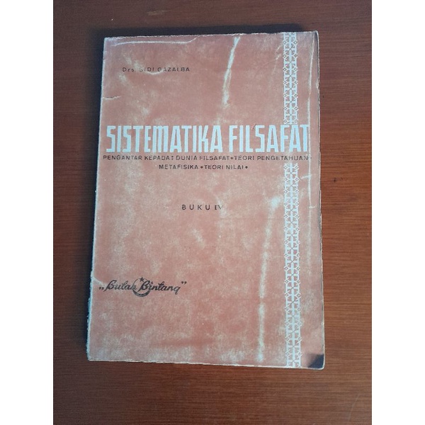 Filsafat SISTEMATIKA FILSAFAT BUKU IV(Bekas Original Segel)