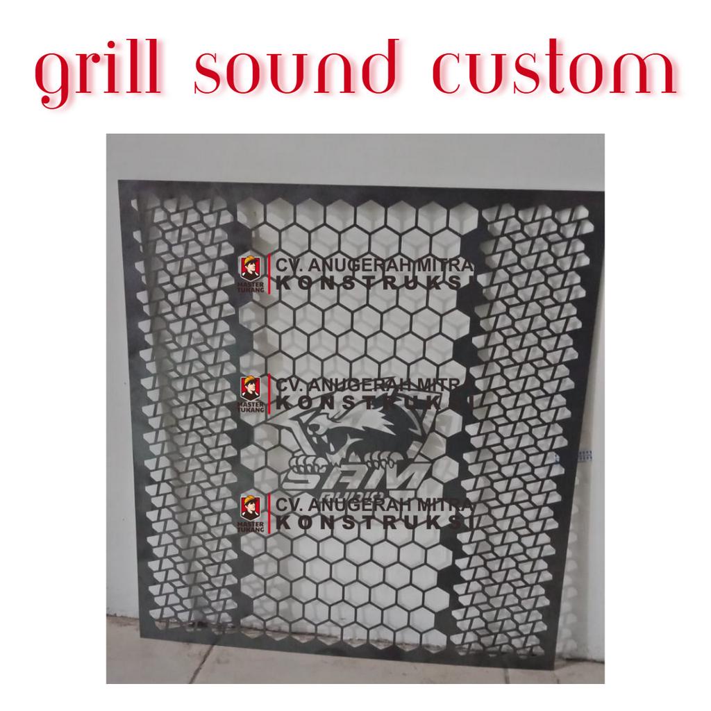 Grill Sound System Box CBS 15 Inch Tutup Ram Speaker