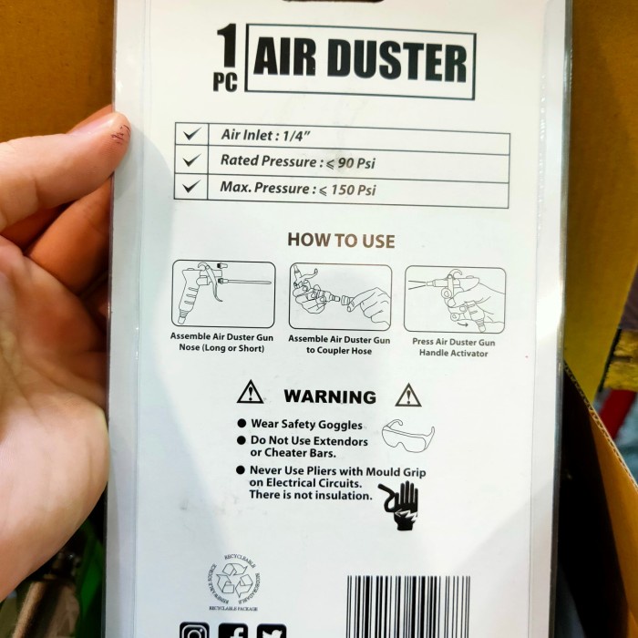 Air Duster Tekiro Semprotan Angin Kompresor Air Gun