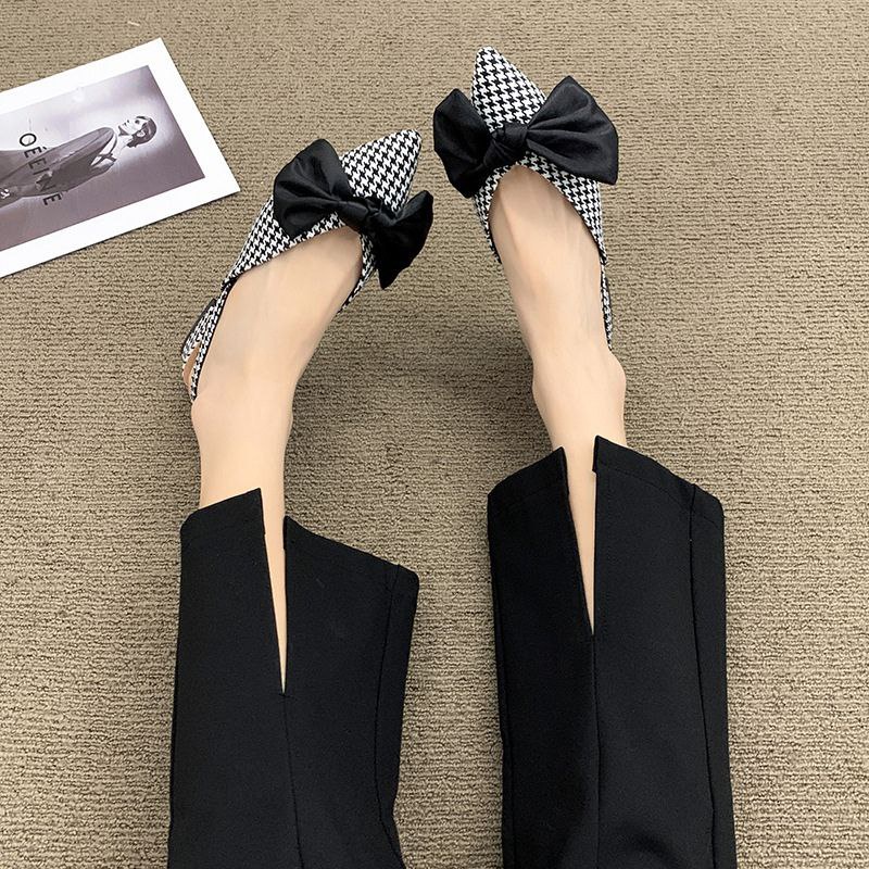 DDS1998 Flat Shoes Wanita Sandal Tali Fashion Import Pita Tali Belakang Ready Jakarta Bisa COD (With Box)
