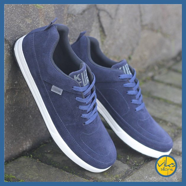 Sepatu Sneakers Pria Cowok Tali Style Casual Unisex Distro Kuzatura Suede Lokal Premium Elegan