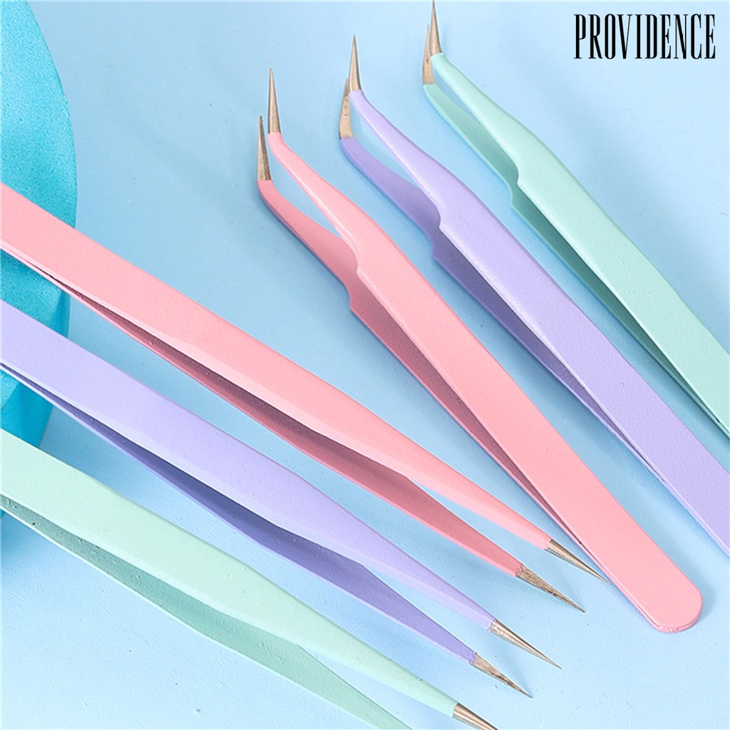 Providence Pinset Lurus Bengkok Anti Statis Untuk Nail Art