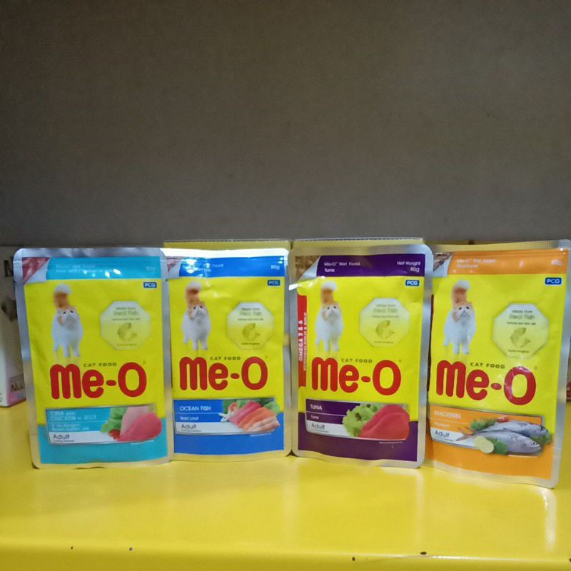 meo pouch sachet makanan basah kucing 80 gr