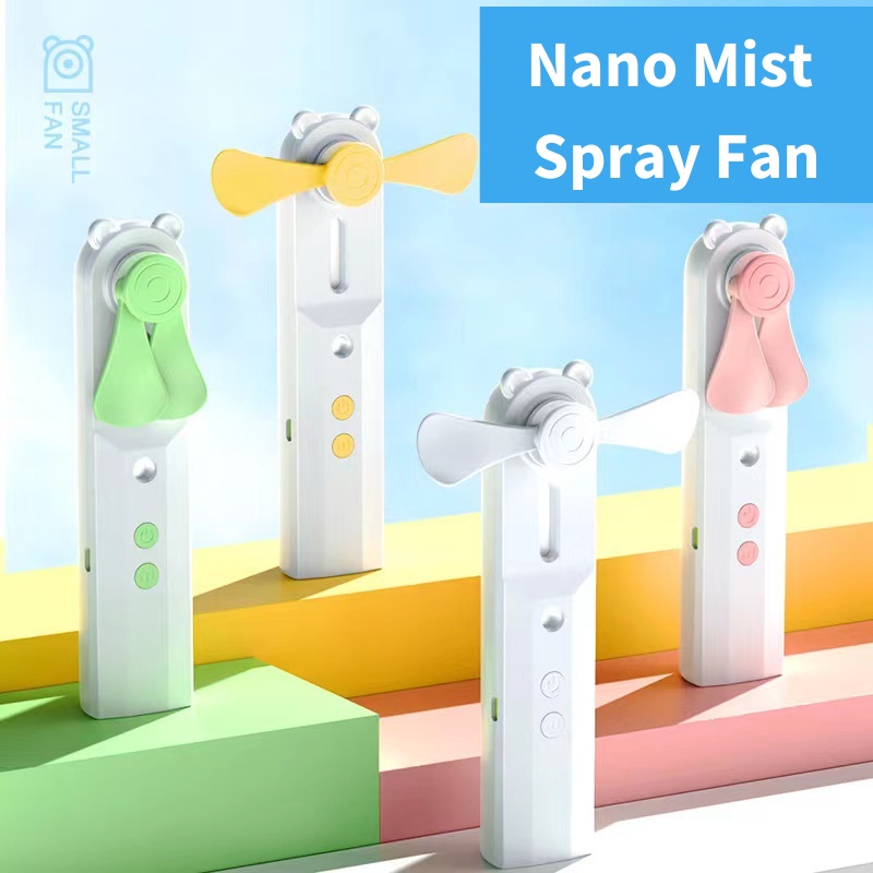 Miumui GENERASI 2 FYC Mini Nano Mist Spray + Fan Perawatan Wajah Mini Portable USB