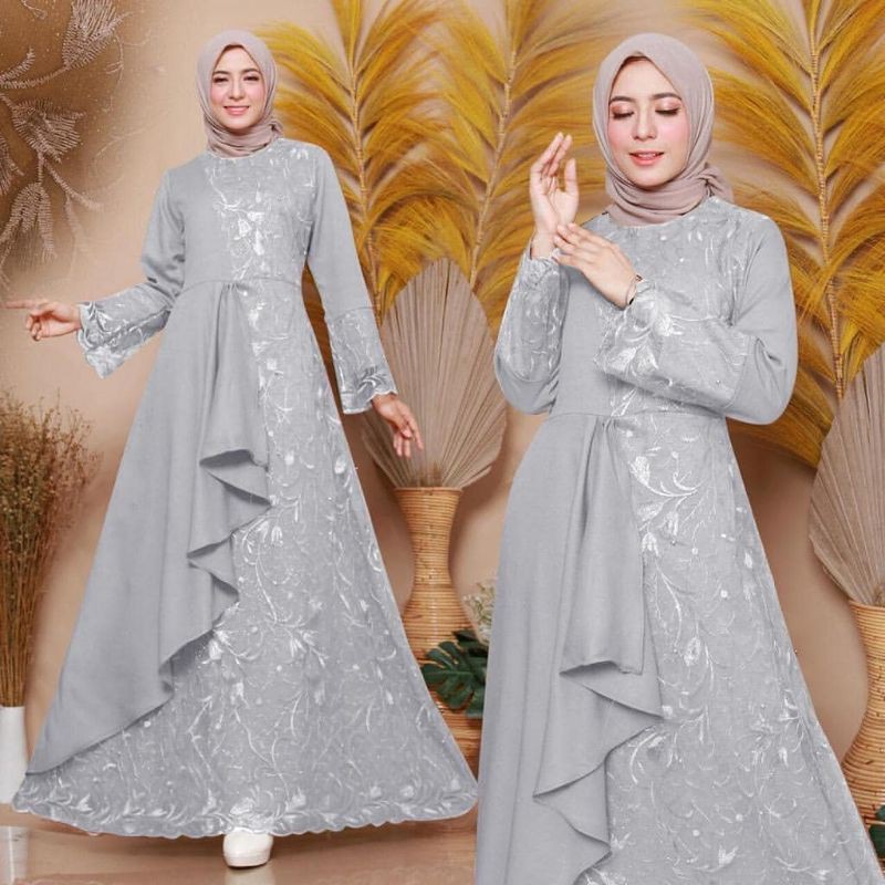 DRESS MUSLIM, baju wanita, baju gamis, dress, gamis, Baju gamis, fashion wanita, Zolana Maxy