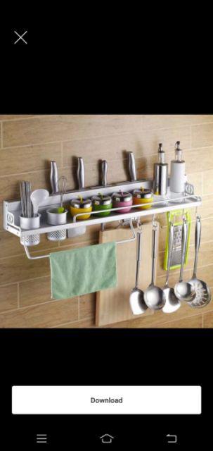 Terlaris Rak Dapur Gantung Aluminium Kuat