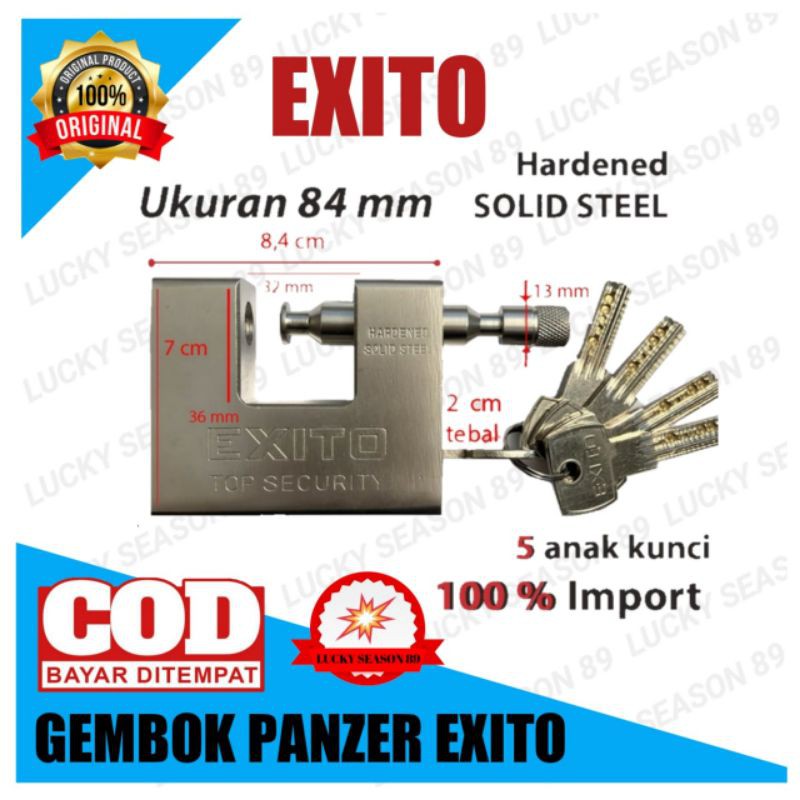 Gembok Kotak 84mm/Gembok Pagar