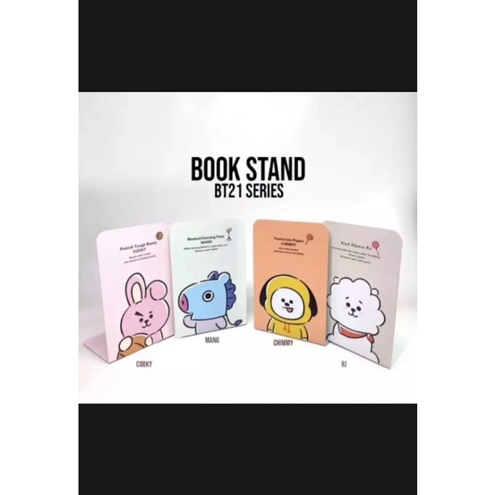 

Murah Stand Book / Sandaran Penyangga Buku Motif Bts / Bt21 Besi 1 Set Isi 2 Terlaris