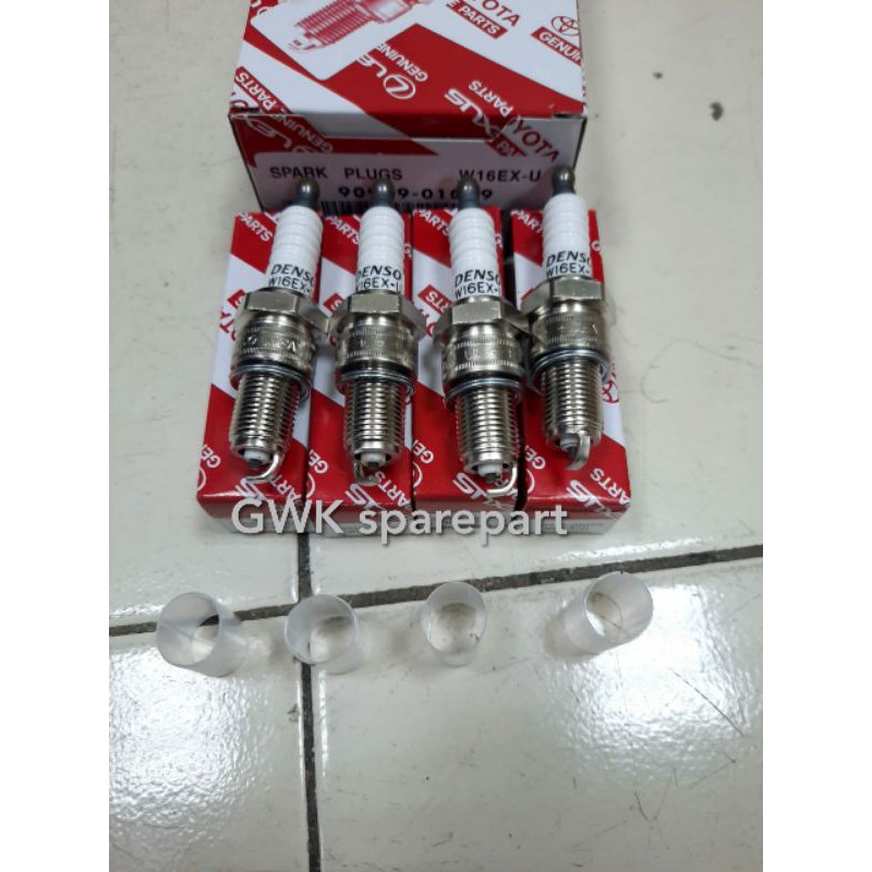Busi spark plugs Denso 1set (4pc) Toyota Kijang LGX Ori