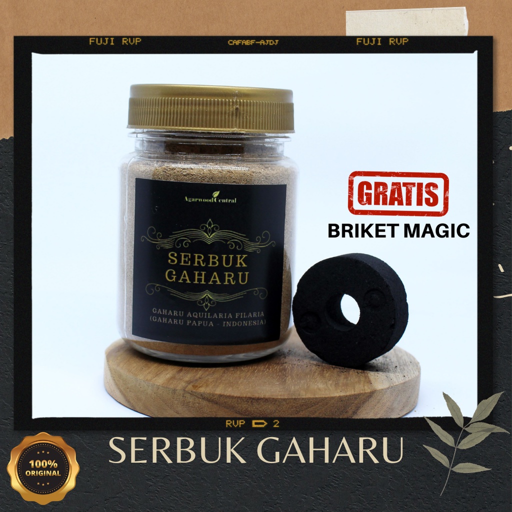 SERBUK  KAYU GAHARU KALIMANTAN NATURAL Wangi AROMATERAPI