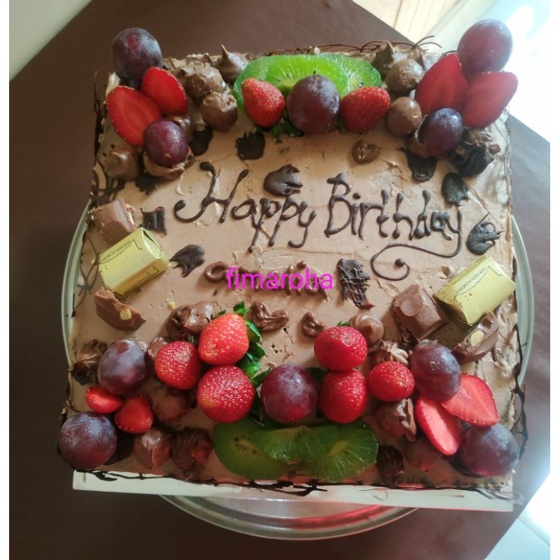 

kue ulang tahun,kue tart,black forest,red velvet,rainbow uk.24cm