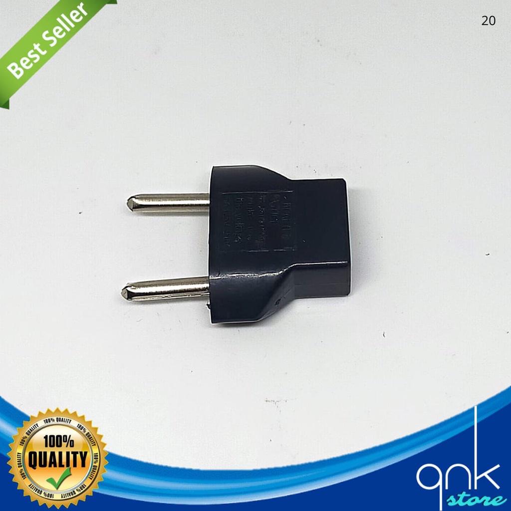 Adaptor Kepala Charger Colokan Over Steker Sambungan Listrik Gepeng Ke Bulat