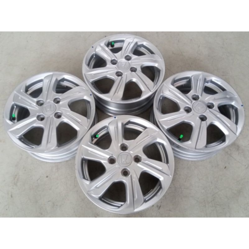 Velg Mobil Seken OEM Brio Satya Ring 14x5 Pcd 4x100 ET50 silver  Buat Sigra Calya Agya Ayla