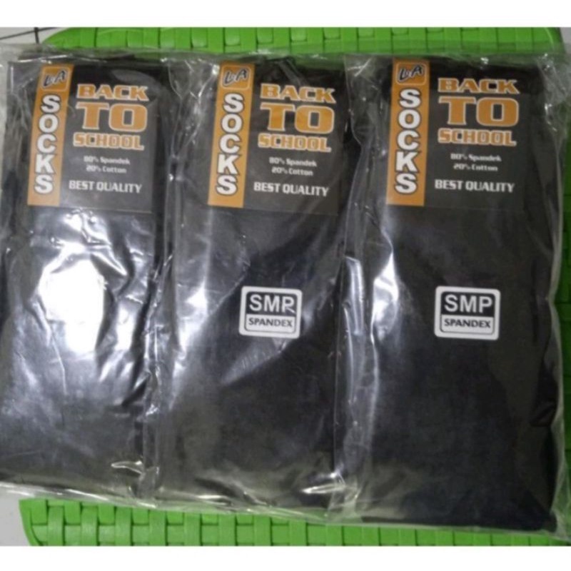 obral ( 1 lusin ) kaos kaki sekolah hitam polos panjang ( SD ) ( SMP ) SMA