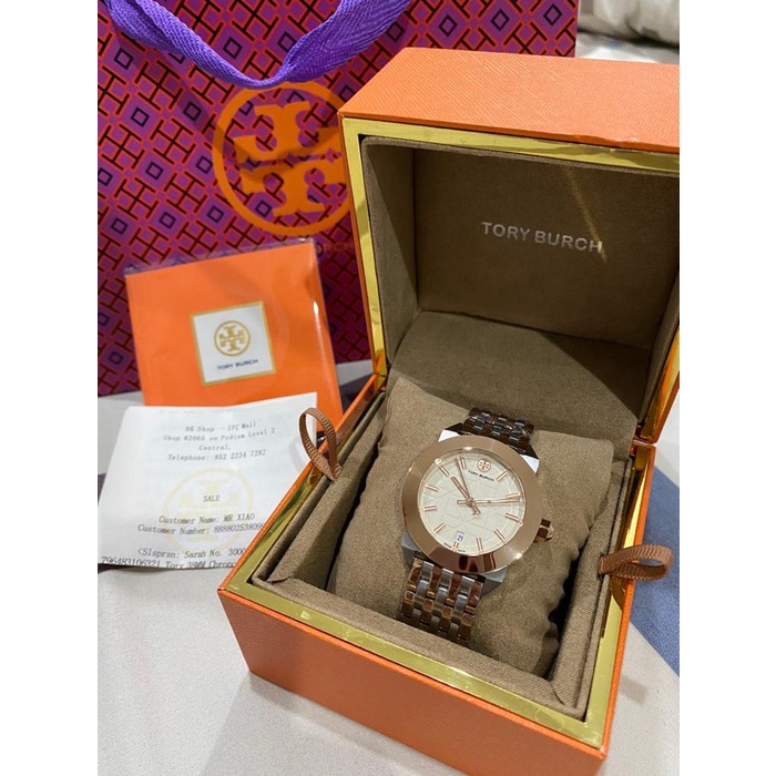 jam Tory Burch TRB-8002 35mm fullset box Original Jam Tory Burch Wanita Original
