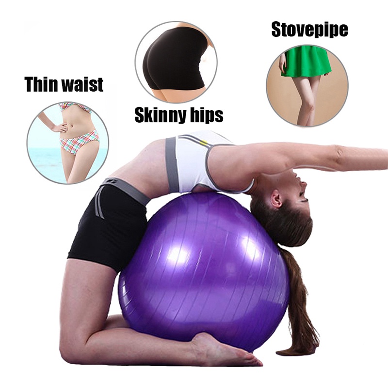 Gym Ball Alat Fitness Pilates Ball Fitnes Senam Olahraga / Bola Ibu Hamil 55cm/ 65cm/ 75cm