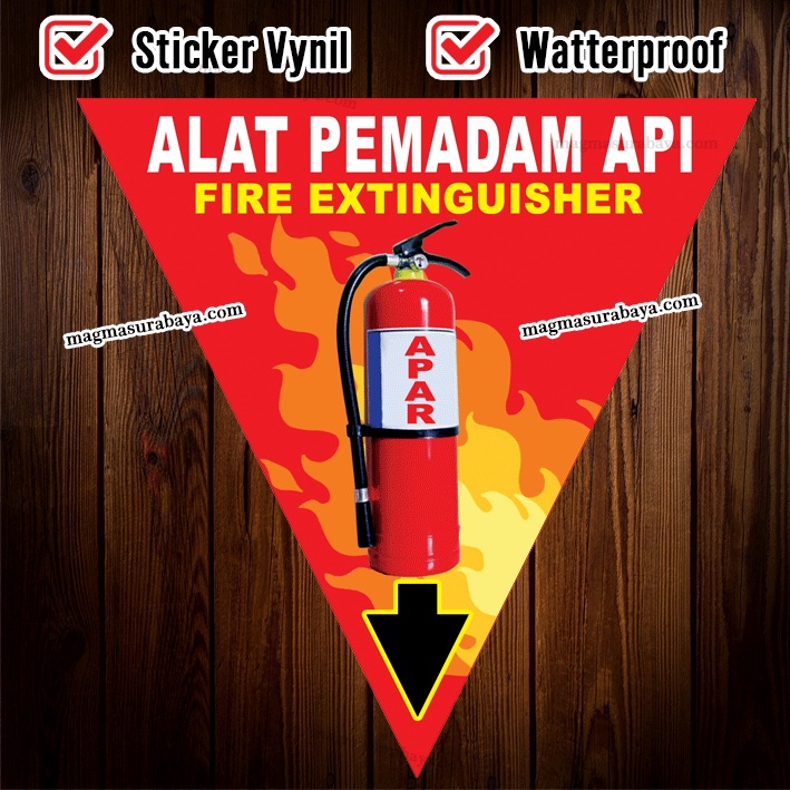 Jual Sticker Stiker Label Rambu Rambu Safety Segitiga Alat Pemadam