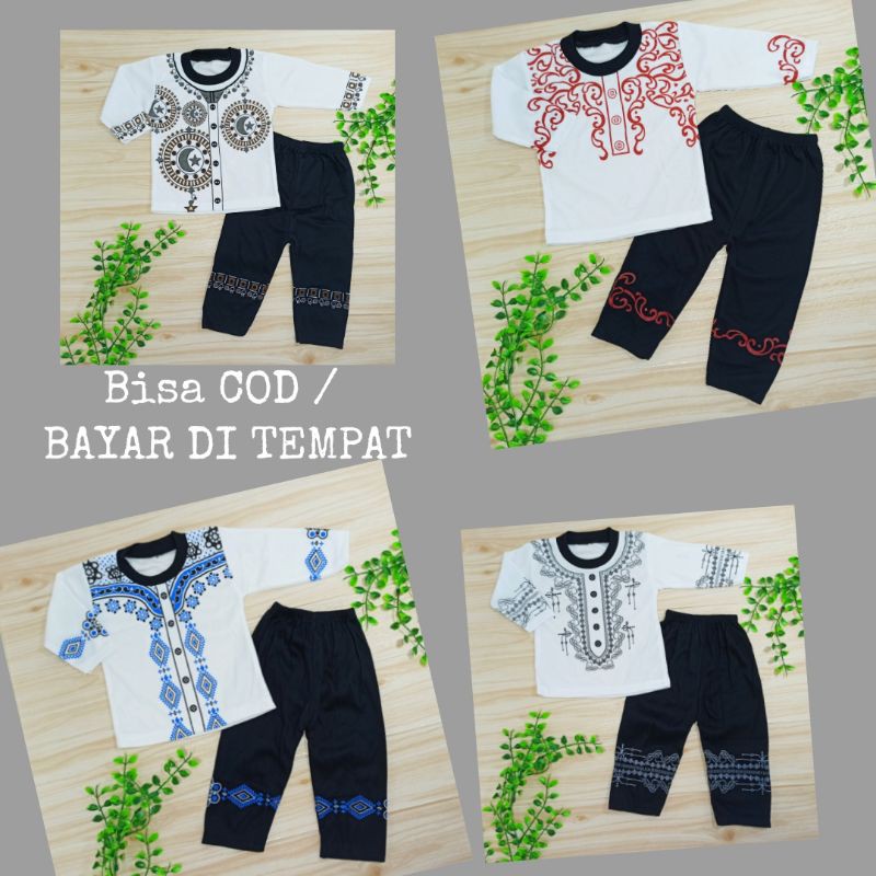 Baju Koko Anak size 0-9bulan, Pakaian Anak Laki-laki, Baju Bayi Laki-laki, Setelan Anak, Baju Aqiqah