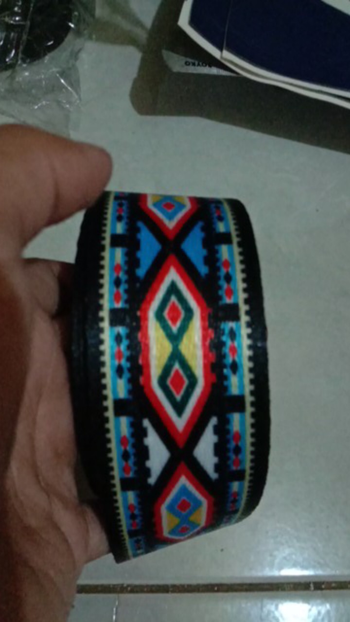 Webbing 3.8cm New Motif Aztec