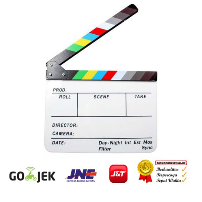 

Clapper Board/Papan Slate Take Action - Acrylic - Putih MM