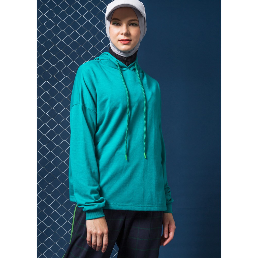 

Aleza Zal Hoodie Sweatshirt Turquoise