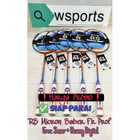 Raket Badminton RS Micron Saber FR Prof Original