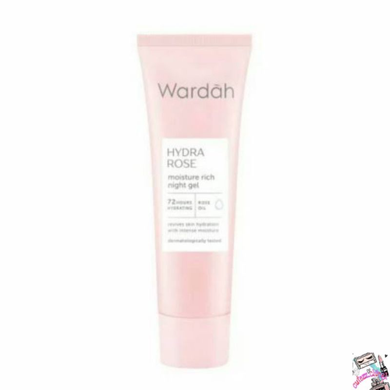 ☃Cutezz_Ching1☃Wardah Hydra Rose Moisture Rich Night Gel 17ml