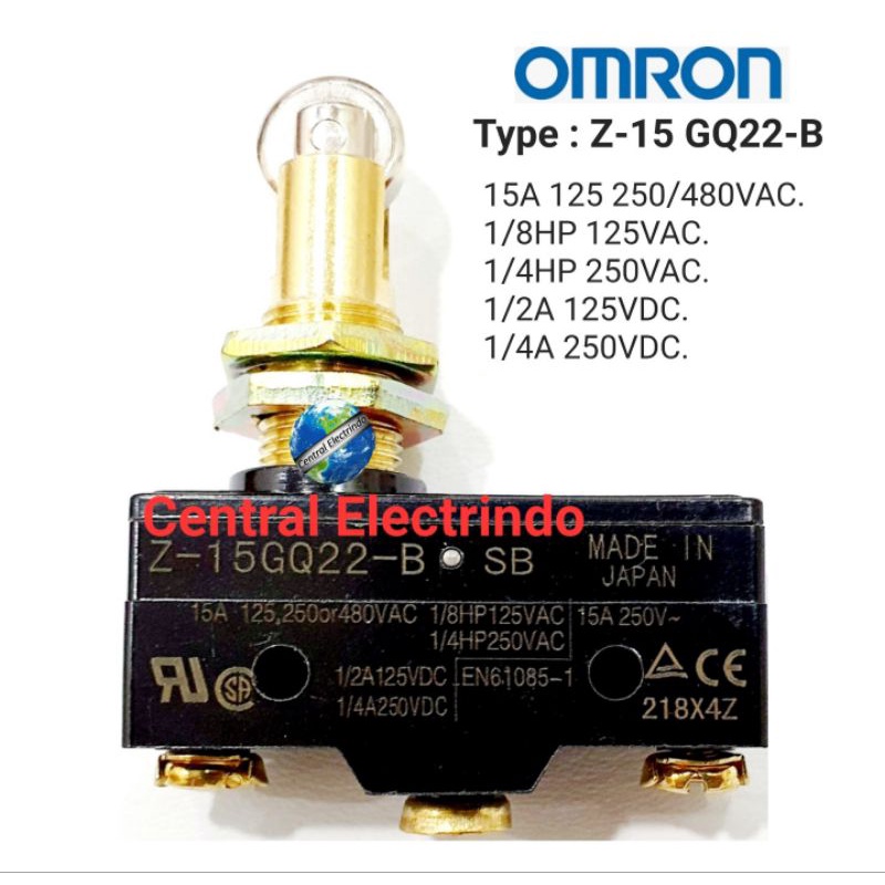 Limit Switch / Micro Switch Omron Z-15GQ22-B