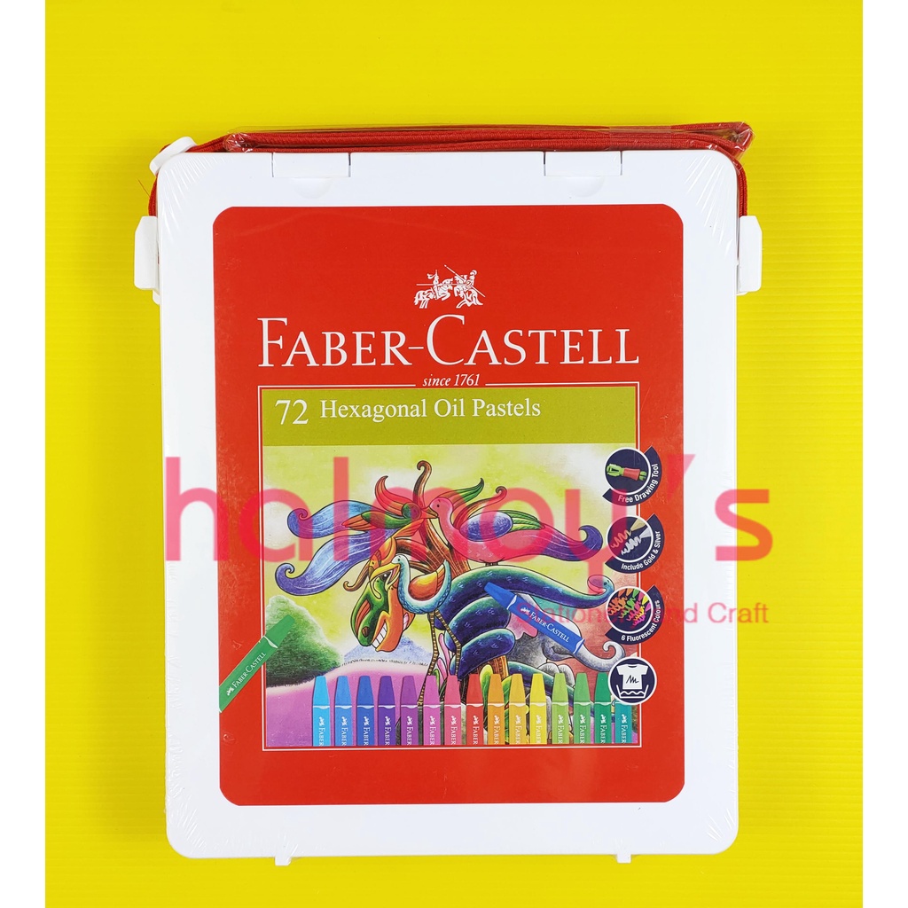 

CRAYON /HEXAGONAL OIL PASTEL FABER CASTELL ( BOX PUTIH SUSU ) 72 WARNA