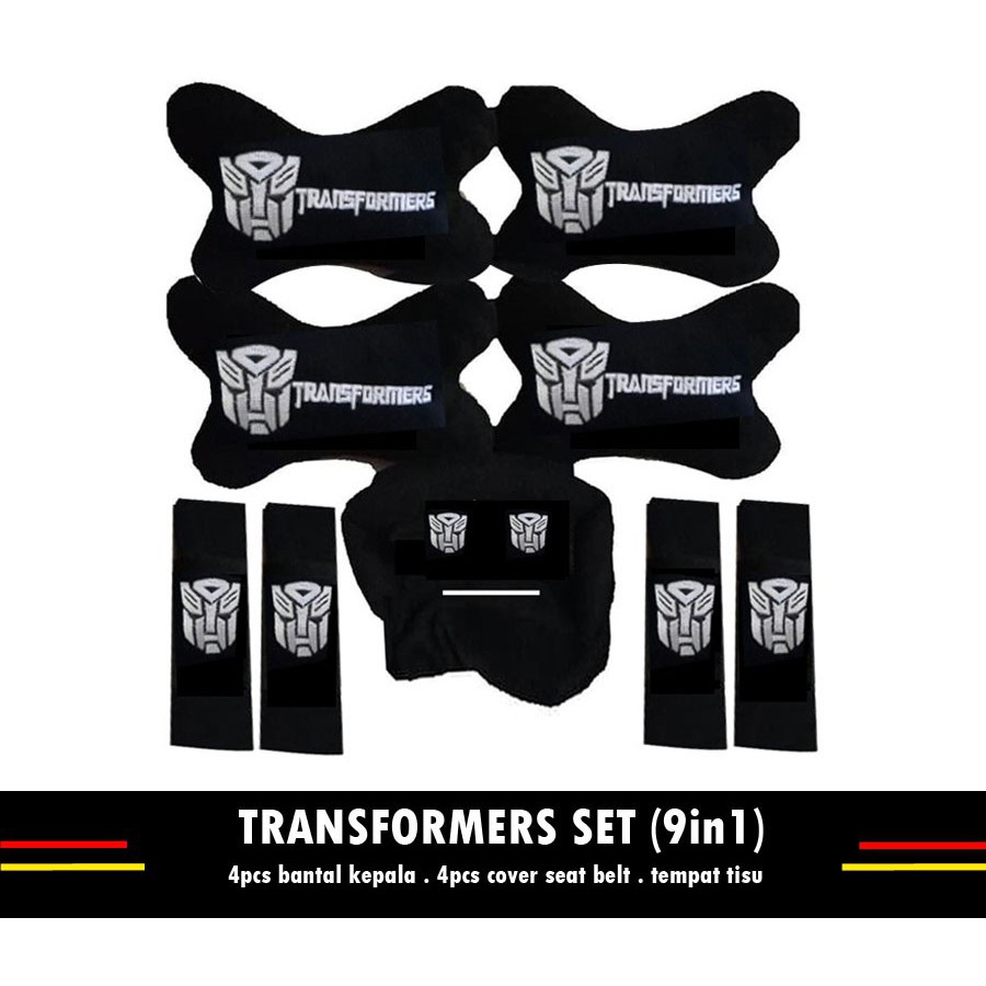 Bantal jok mobil TRANSFORMER paket interior