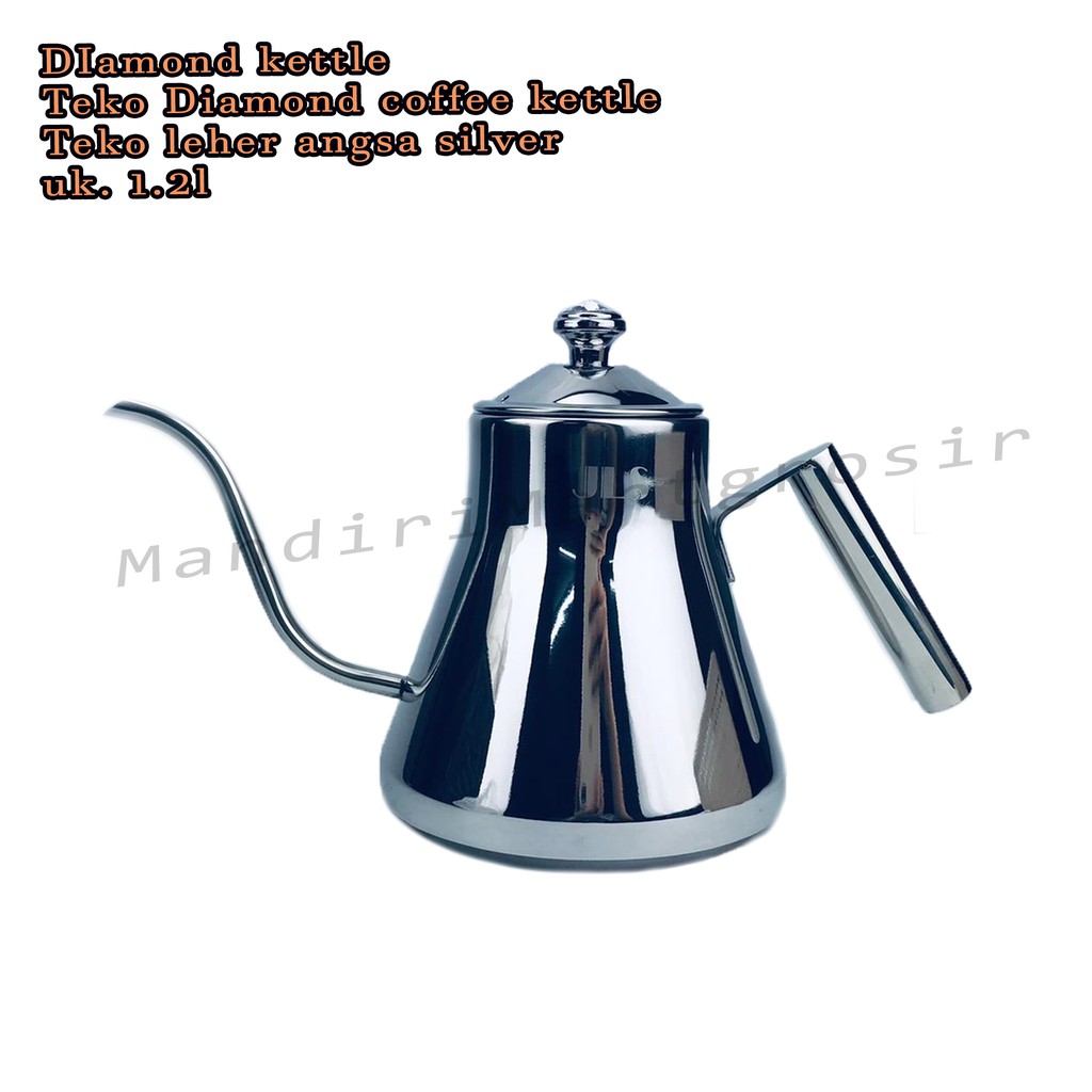 Teko diamond coffe kettle *Diamond Kettle * Teko leher angsa * 1.2 ml