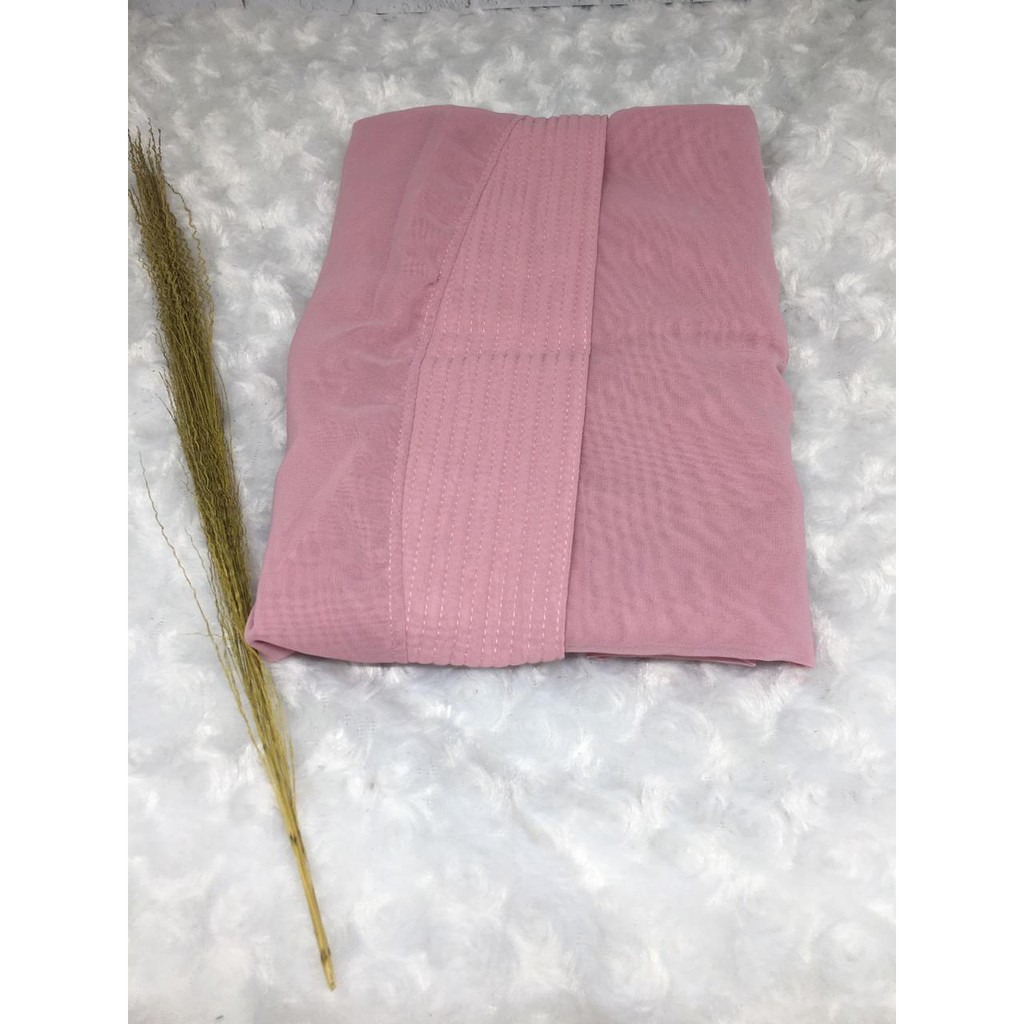 PROMO 9.9  Jilbab Instant Khimar Raudah Ouval Khimar Kancing 2 Layer / Jilbab Kancing 2 Layer-DUSTY