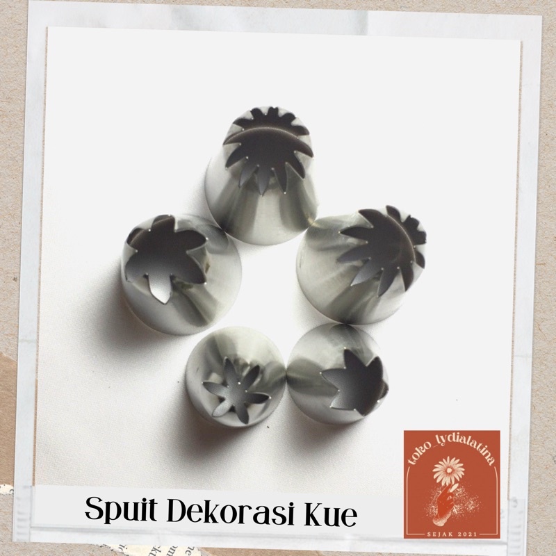 Spuit Kue Stainless Steel Set / Spuit Icing / Spet Semprit Sus / Spuit Dekorasi Kue
