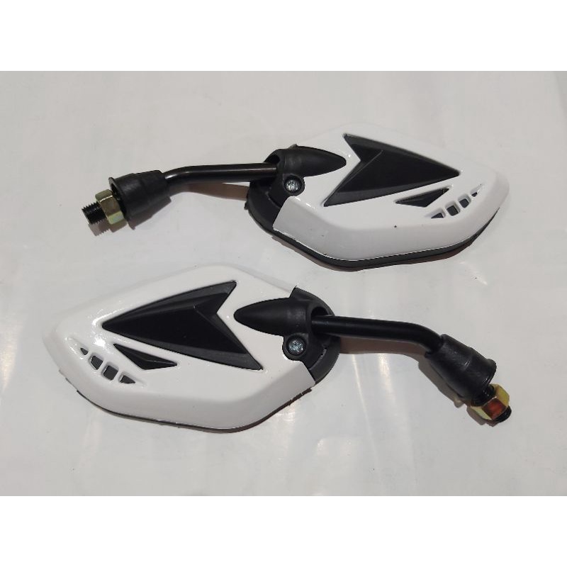 Spion warna Terano, spion motor variasi drat 14, Spion Warna Motif Tangkai Pendek
