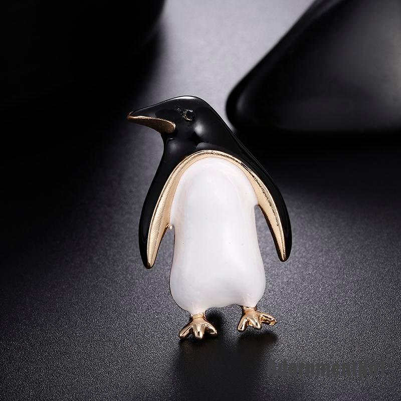 (Adornmentno1) Bros Pin Enamel Bentuk Penguin Kartun Untuk Wanita