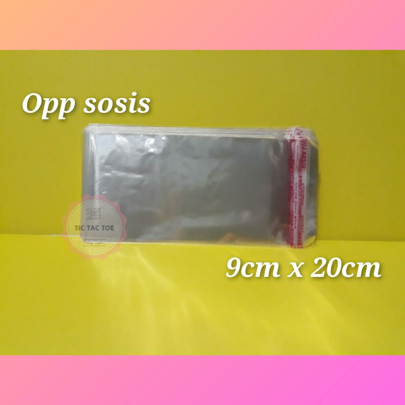 opp sosis /opp 9cm x 20cm /opp sosis tebal /opp sosis 9cm x 20cm