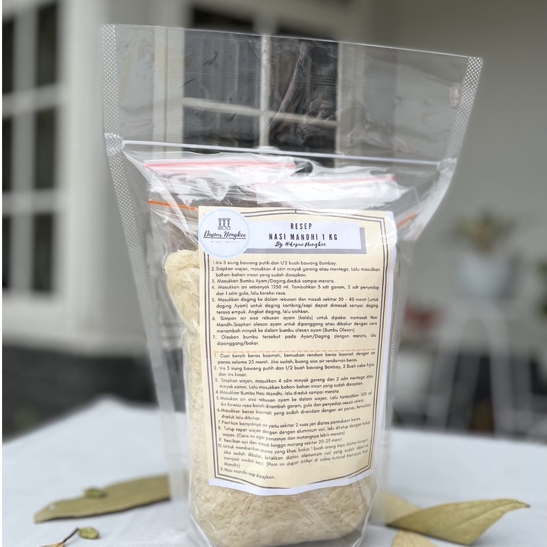 

Nasi Mandhi Beras Basmati 1kg dengan Bumbu Nasi Mandhi Nasi Mandhi Instan