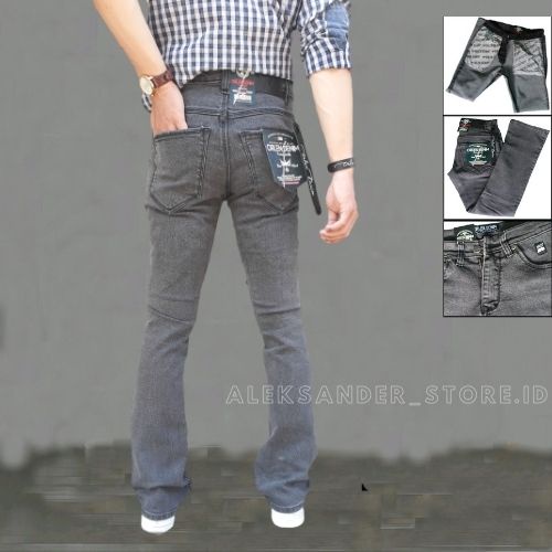 Celana Jeans Cutbray Pria Orlen Denim Original Bahan Stretch Jeans Semi Cutbrai Pria Lepis Cutbray