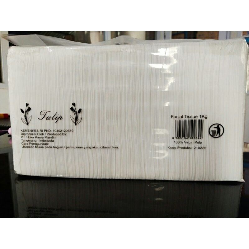 TULIP | Tisu Tulip 1000 gram / 1kg | Tisu Wajah Lembut 2 ply