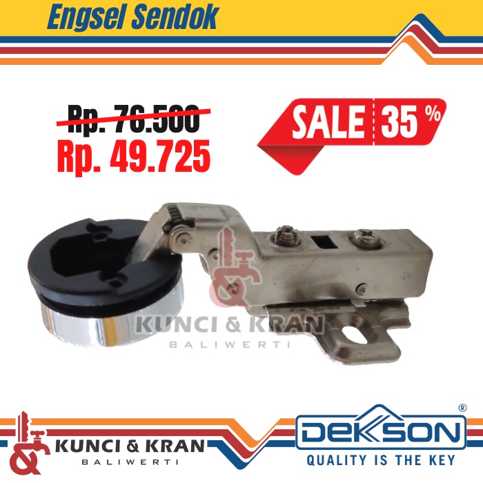 Engsel Sendok Kaca Kecil Full Bengkok Dekson Dekkson ESD DKS GLASS D26 INSET