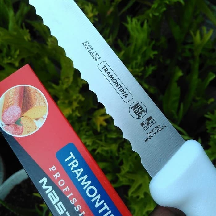 PISAU SET Made in Brazil Tramontina Bread Knife 8" / Pisau Roti 8" Tramontina (L6S4) Pisau dapur set