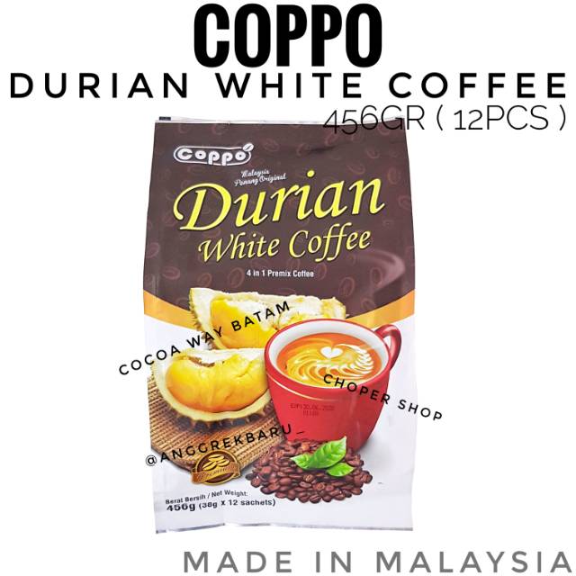 

Kopi Coppo White Coffee Durian 450gr / Kopi Durian